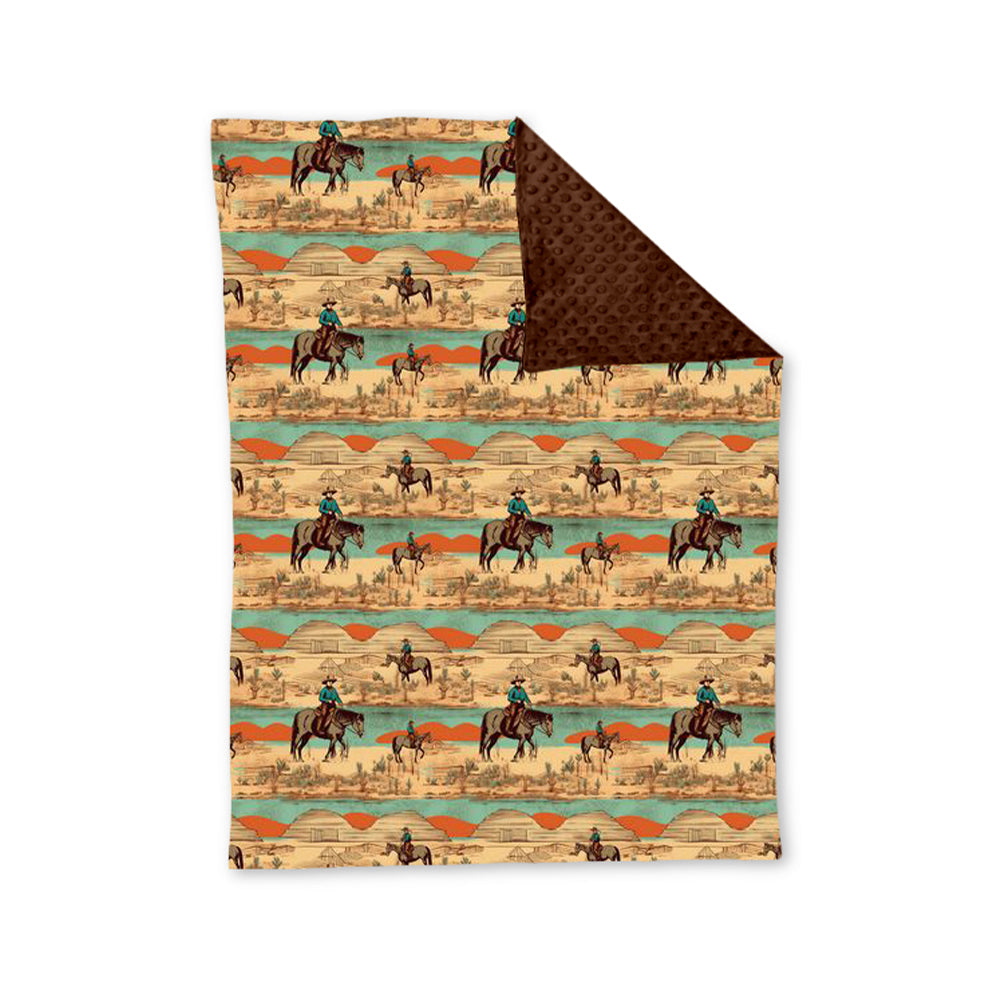 Pre-order Baby Boy Western Rodeo Blanket