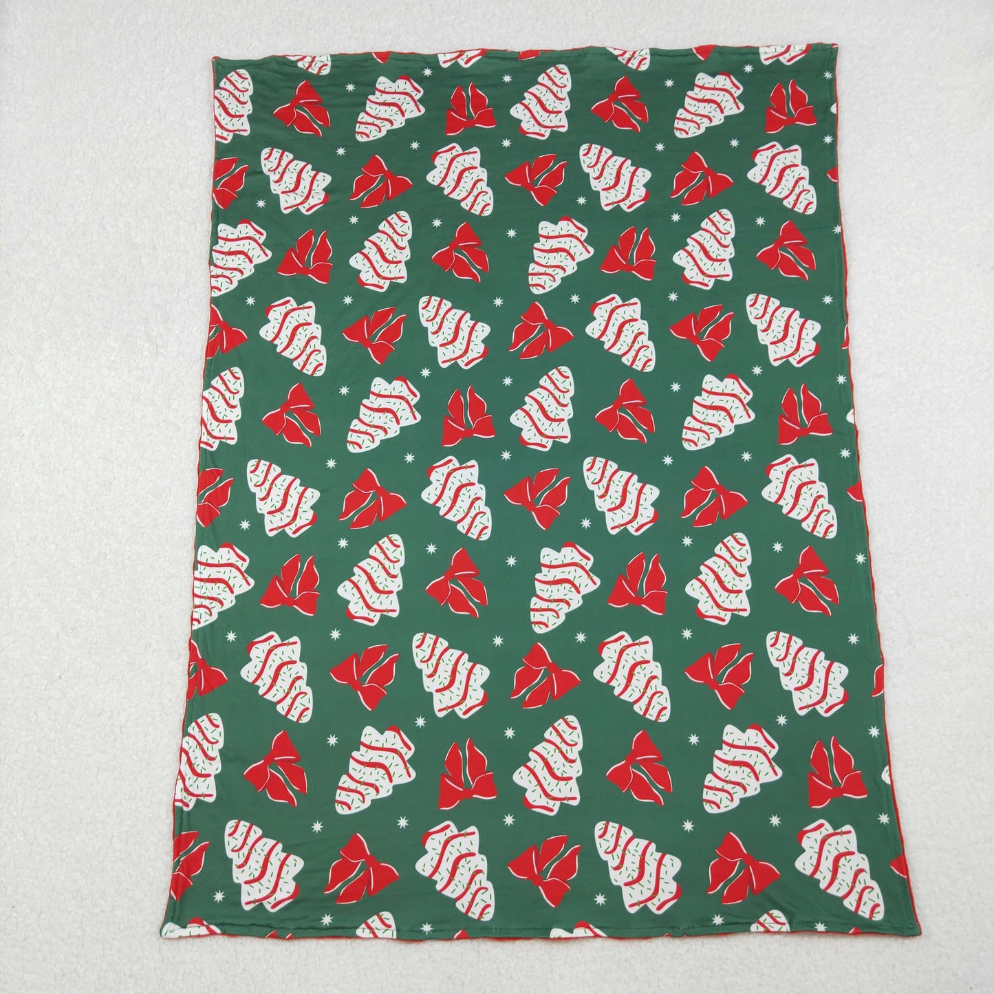 Sibling Baby Boys Girls Kids Dogs Tree Santa Pattern Christmas Blankets RTS