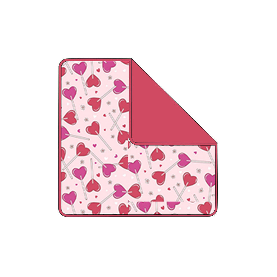 ( Moq 5 ) Preorder Baby Girls Kids Valentines Hearts Floral Blanket