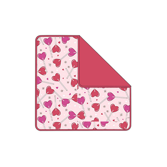 ( Moq 5 ) Preorder Baby Girls Kids Valentines Hearts Floral Blanket