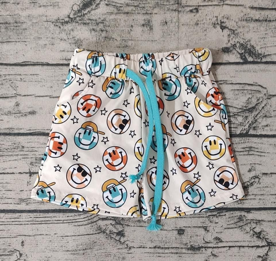 Baby Boy Smile Hats Pocket Shorts