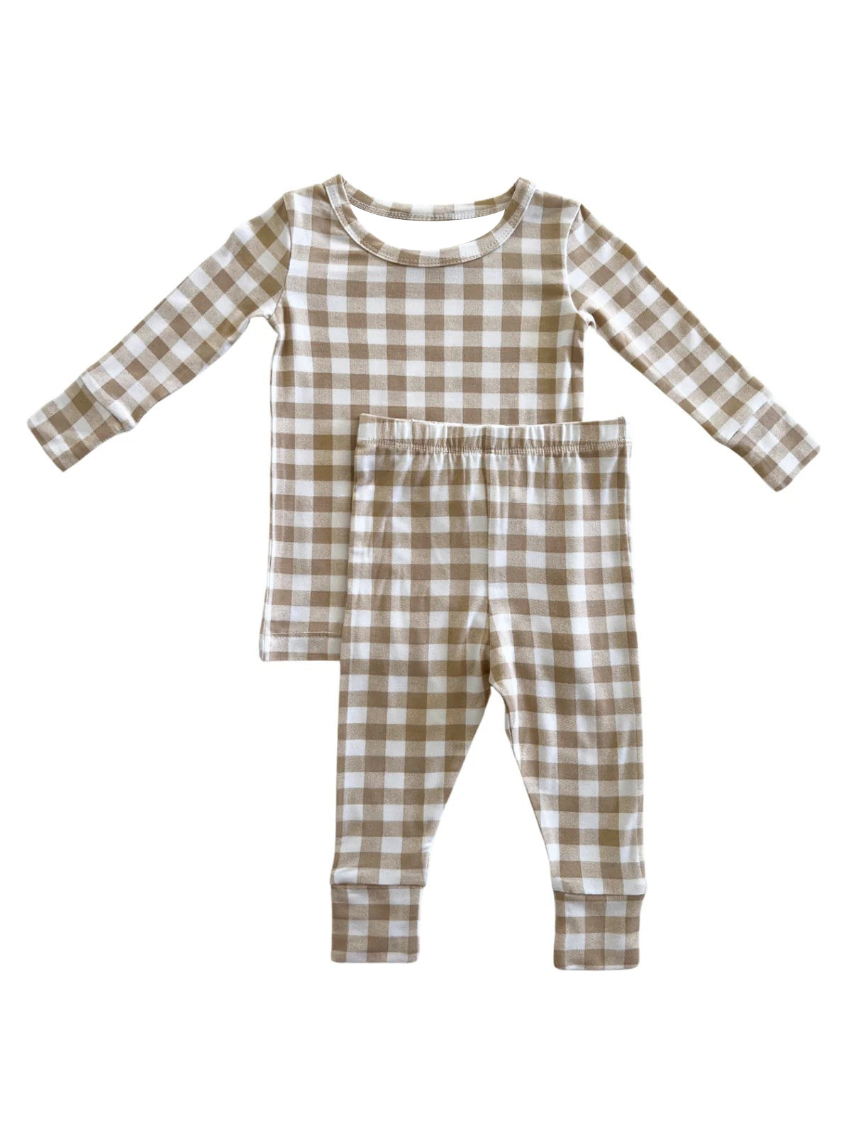 Pre-order Baby Boy Checkered Shirt Pants Pajamas Clothes Set