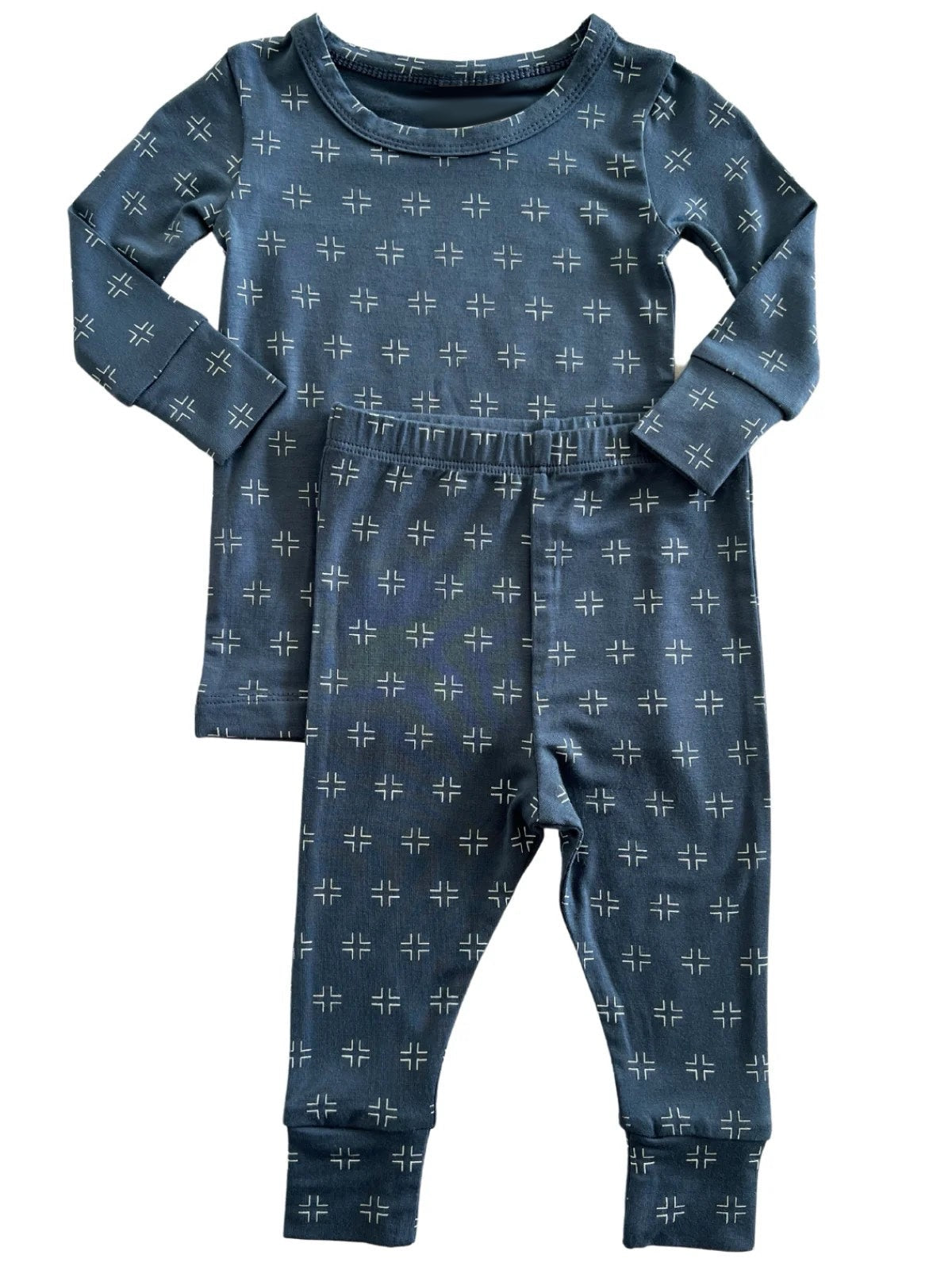 Pre-order Baby Boy Blue Shirt Pants Pajamas Clothes Set