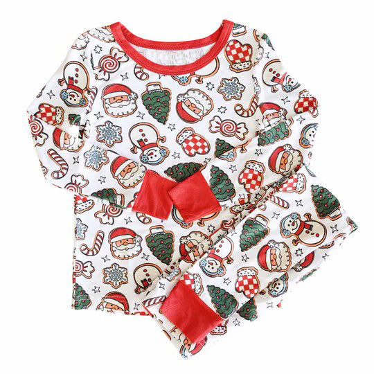 Pre-order Baby Boy Christmas Santa Tree Shirt Pants Pajamas Clothes Set