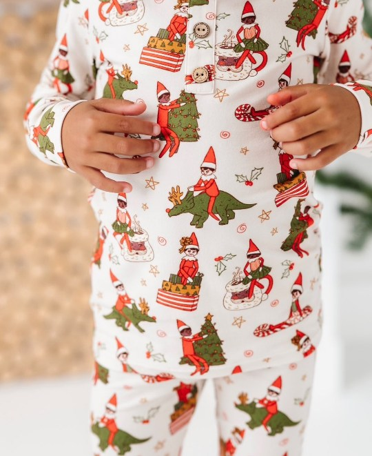 Pre-order Baby Boy Shelf Christmas Shirt Pants Pajamas Clothes Set