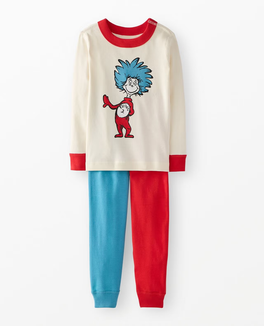 ( Moq 5 ) Preorder Baby Kids Long Sleeves Reading Shirt Red Blue Pants Pajamas Set