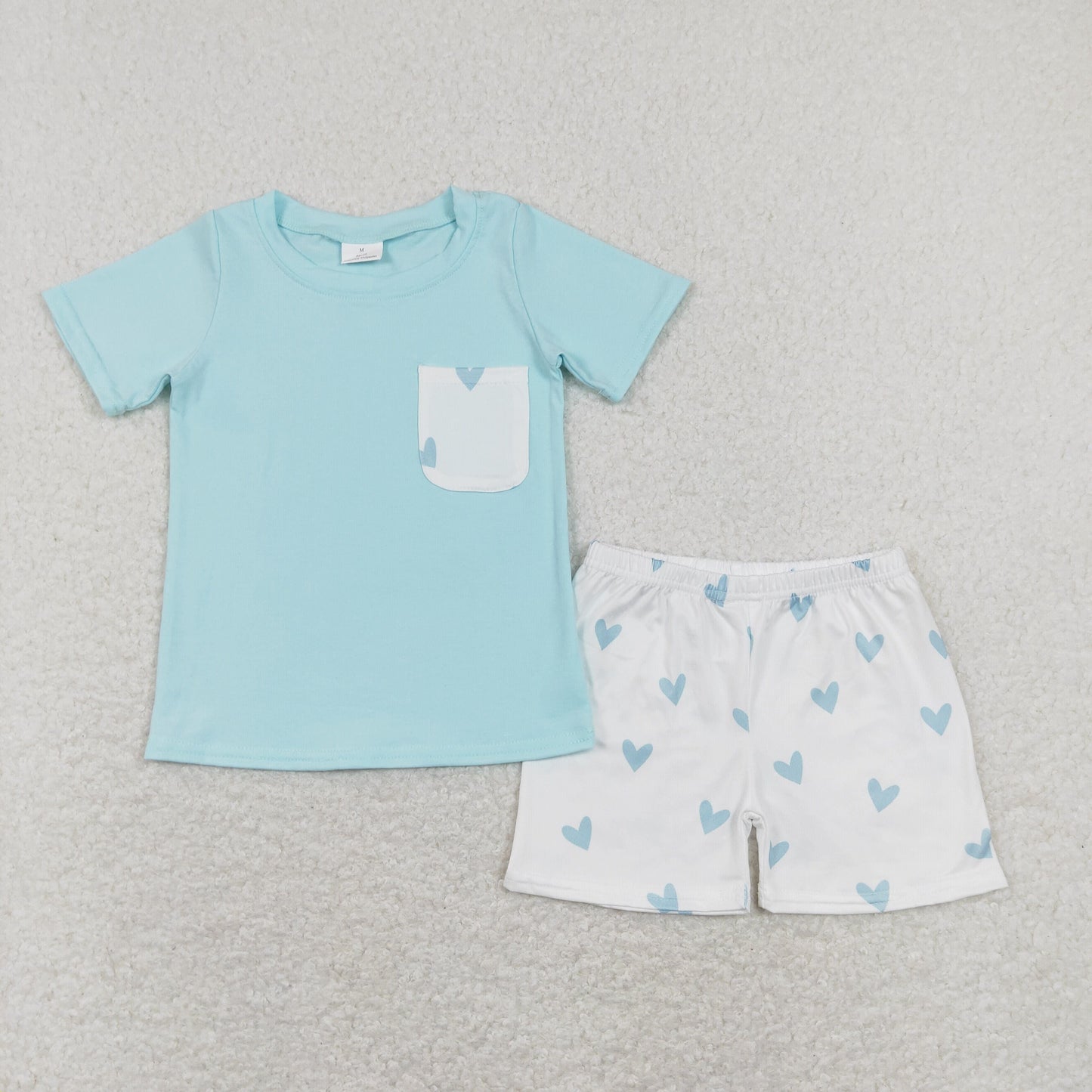 Baby Boy Short Sleeves Pocket Cartoon Shirt Shorts Sibling Summer Clothes Set RTS