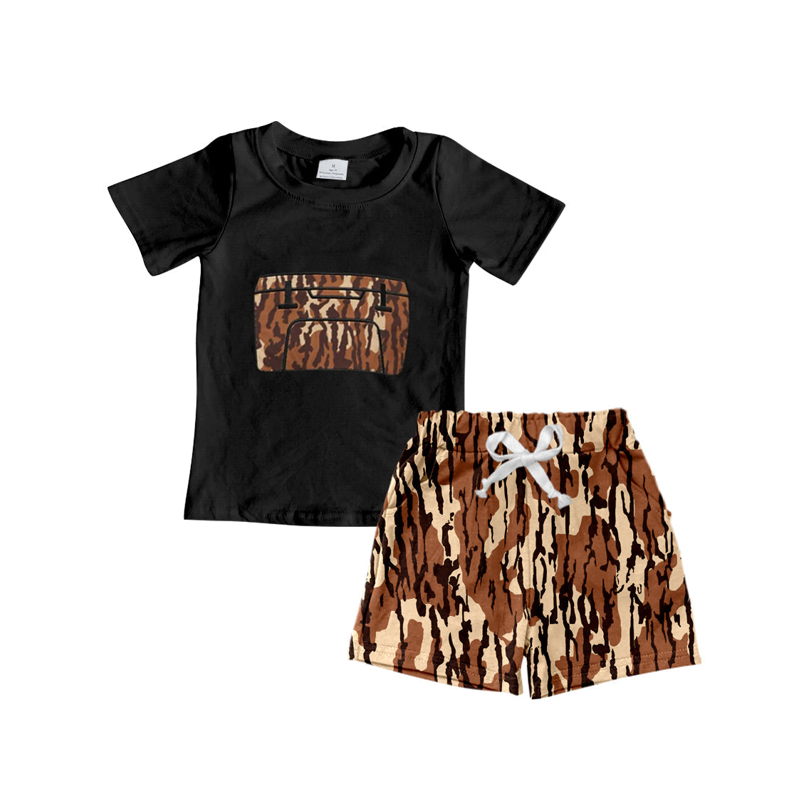 Preorder Baby Boy Kids Toddler Tool Box Shirt Camo Shorts Clothes Set ( Moq 5 )