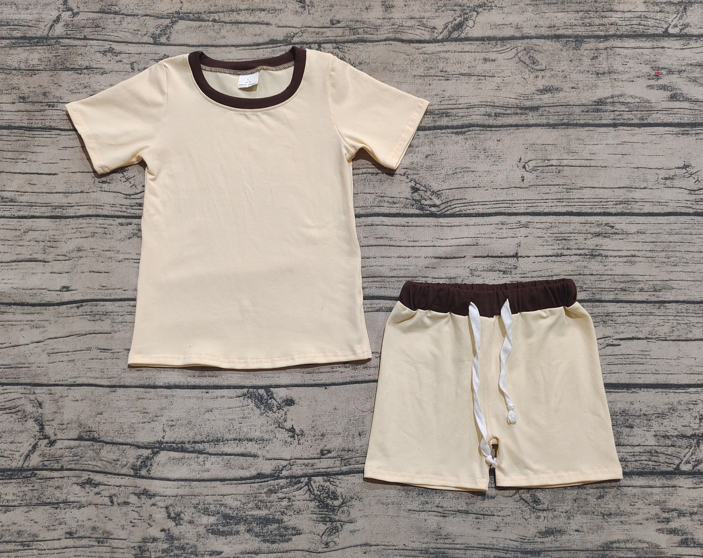 Baby Kids Toddler Short Sleeves Shirt Shorts Clothes Cotton Set RTS