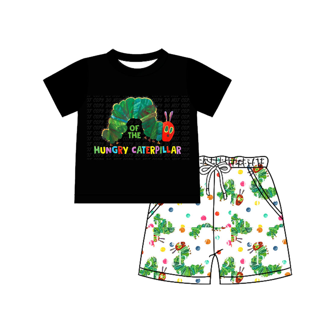 Preorder Baby Boy Black Short Sleeves Shirt Pockets Shorts Set ( Moq 5 )