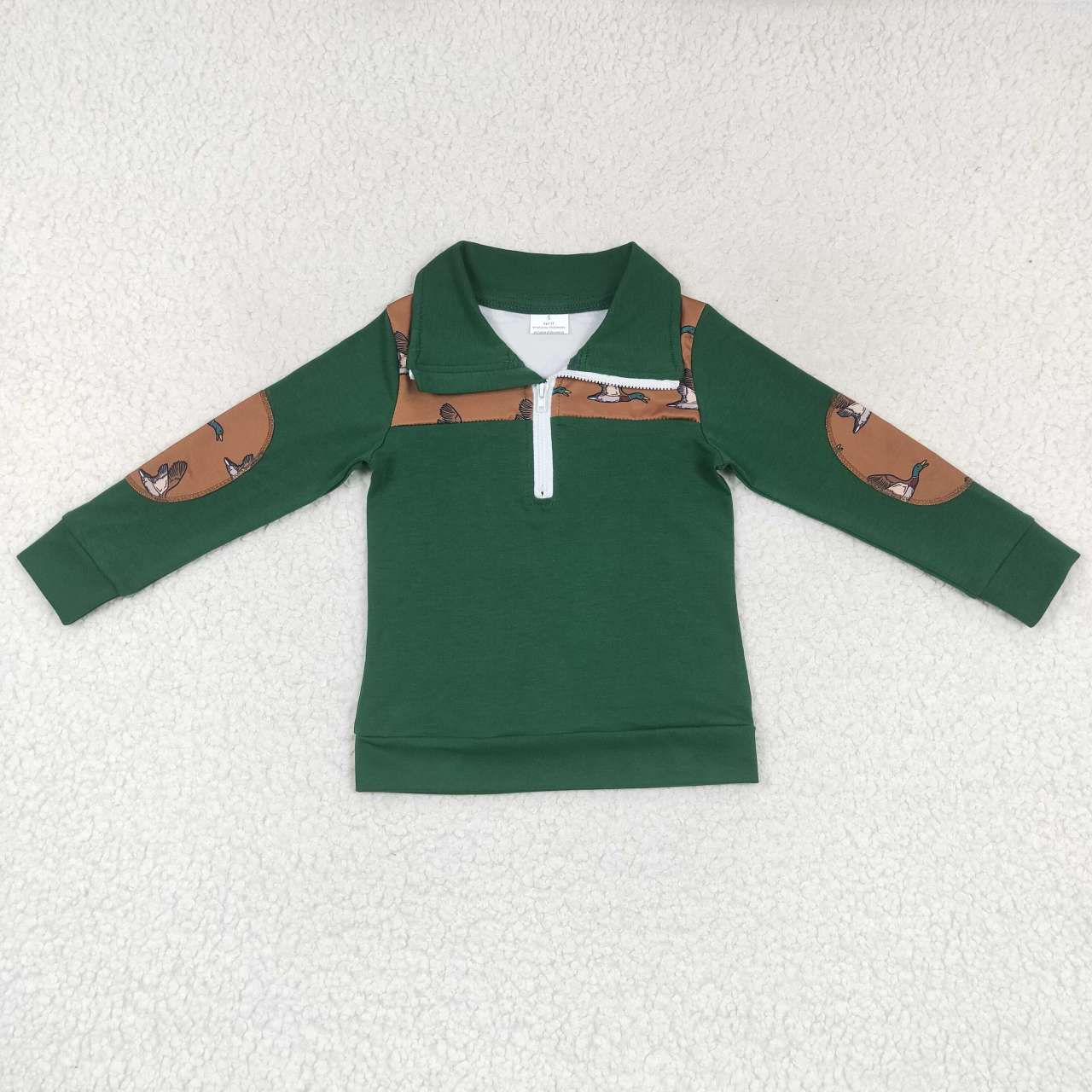 Baby Boy Toddler Long Sleeves Shirt Sibling Kids Zipper Pullover Tops RTS