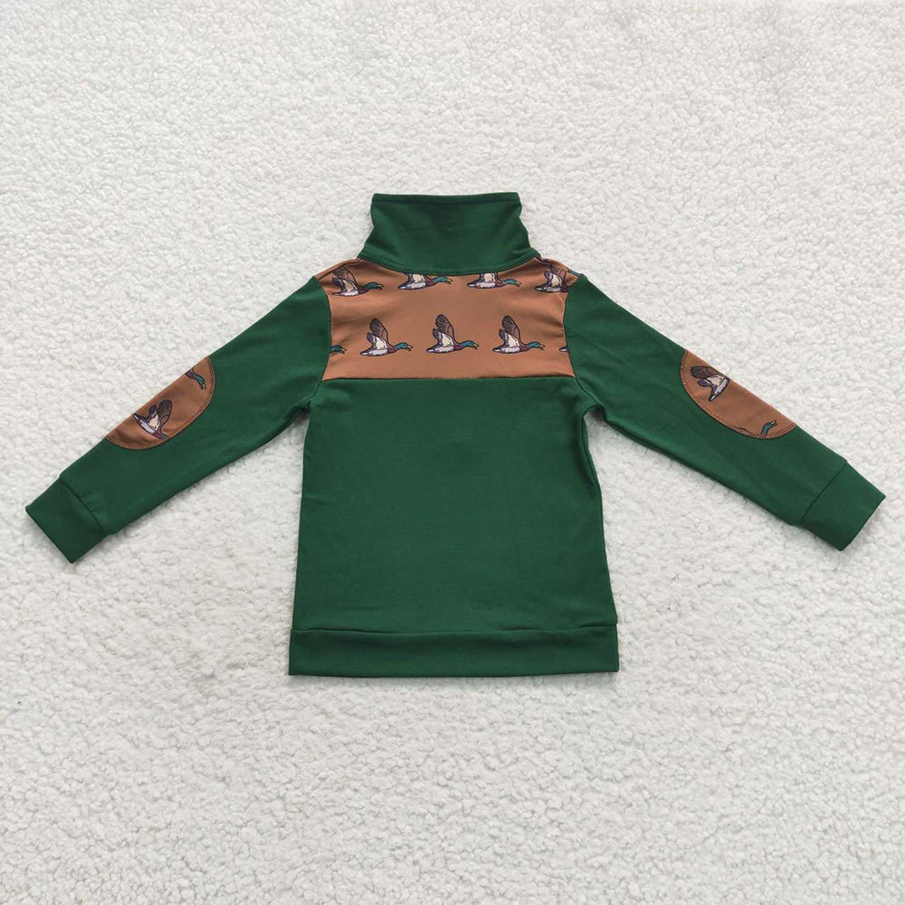 Baby Boy Toddler Long Sleeves Shirt Sibling Kids Zipper Pullover Tops RTS