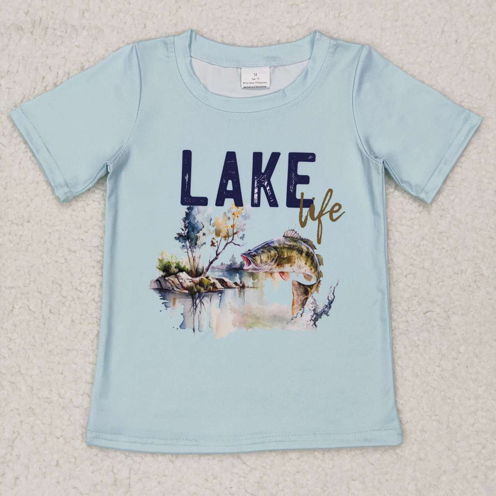 Baby Boy Short Sleeves Ducks Dogs Sibling Hunting Tee Shirt Tops RTS