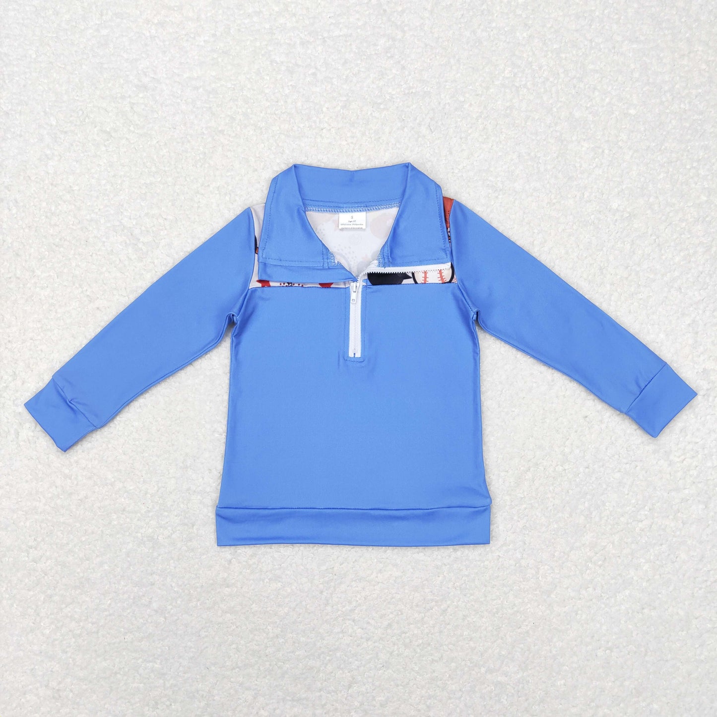 Baby Boy Toddler Long Sleeves Shirt Sibling Kids Zipper Pullover Tops RTS