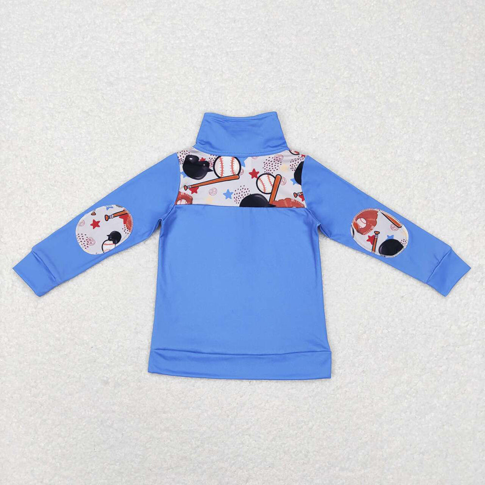 Baby Boy Toddler Long Sleeves Shirt Sibling Kids Zipper Pullover Tops RTS