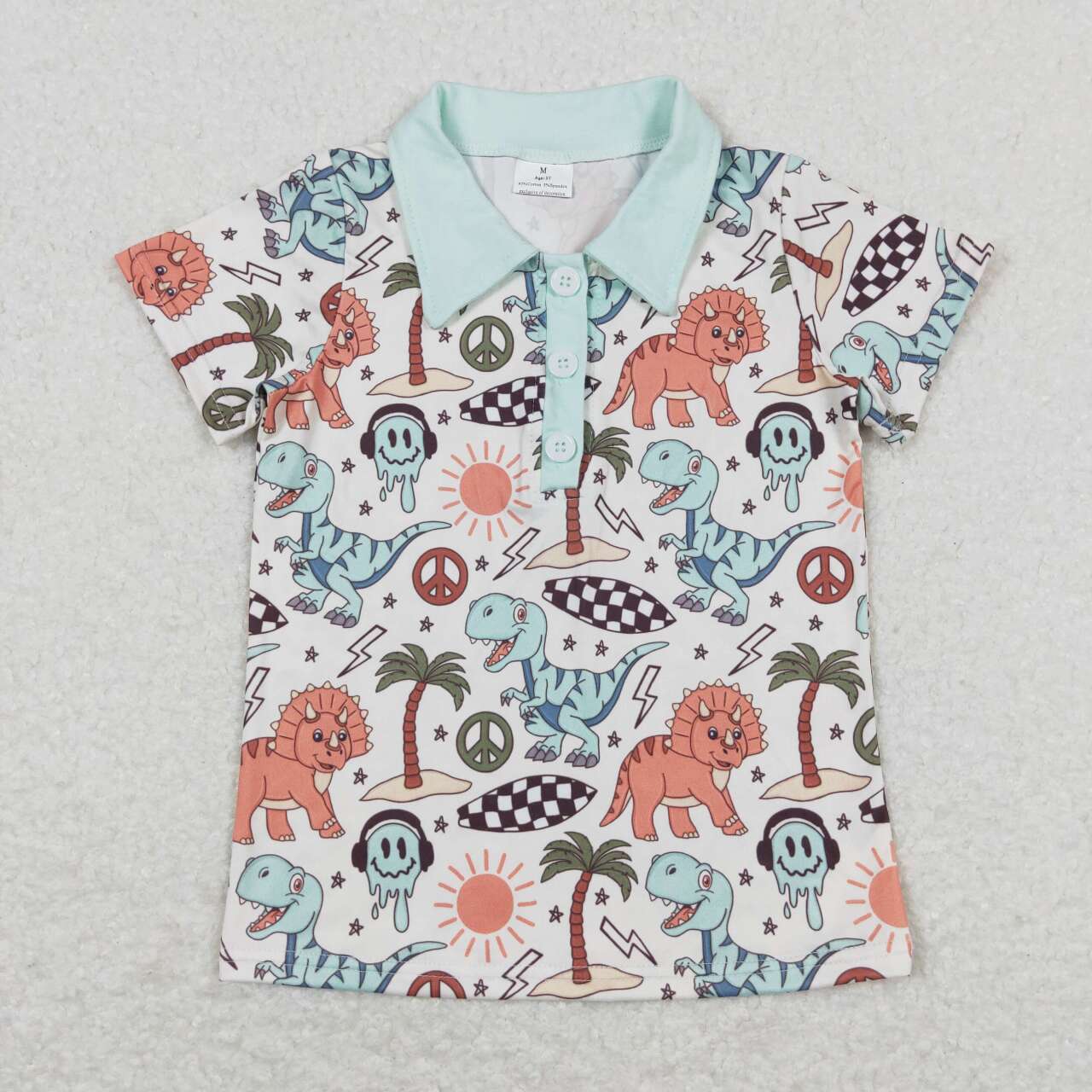 Sibling Kids Boys Short Sleeves Western Buttons Hunting Shirts Tops