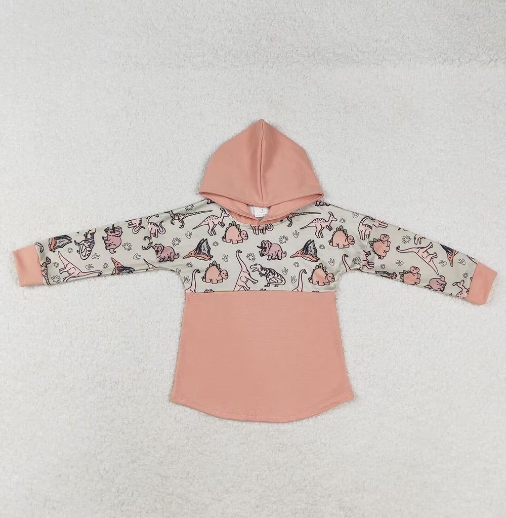 Baby Boy Hooded Dinosaurs Sibling Romper Shirt Tops