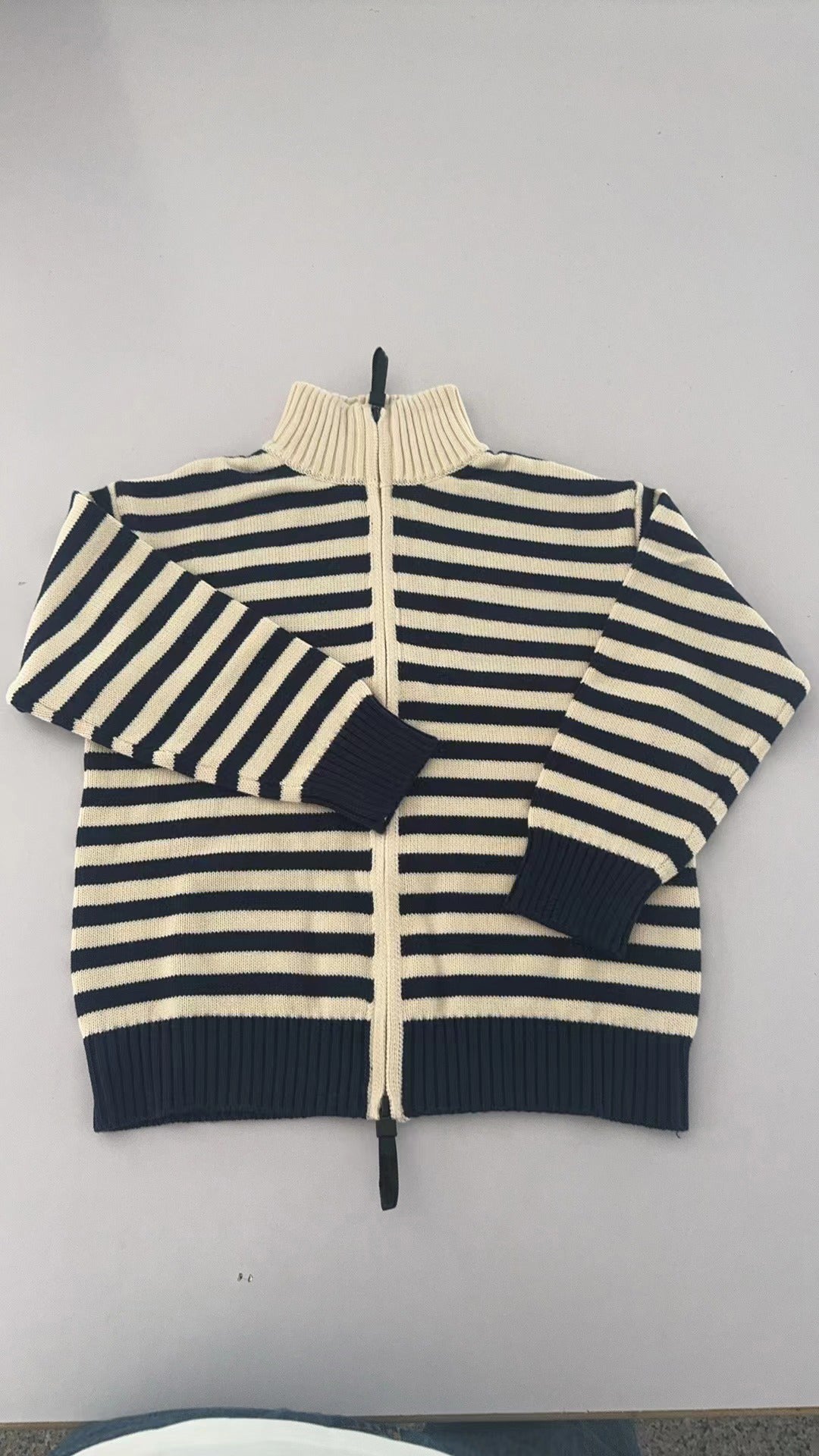 Pre-order Baby Boy Stripes Zipper Cardigan Sweaters