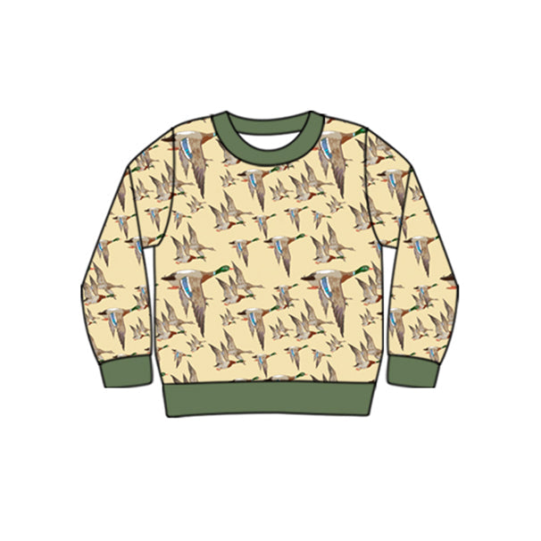 Pre-order Baby Boy Long Sleeves Ducks Hunting Shirt Tops