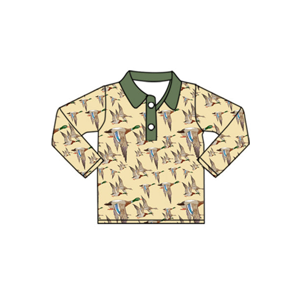 Pre-order Baby Boy Long Sleeves Ducks Hunting Shirt Tops