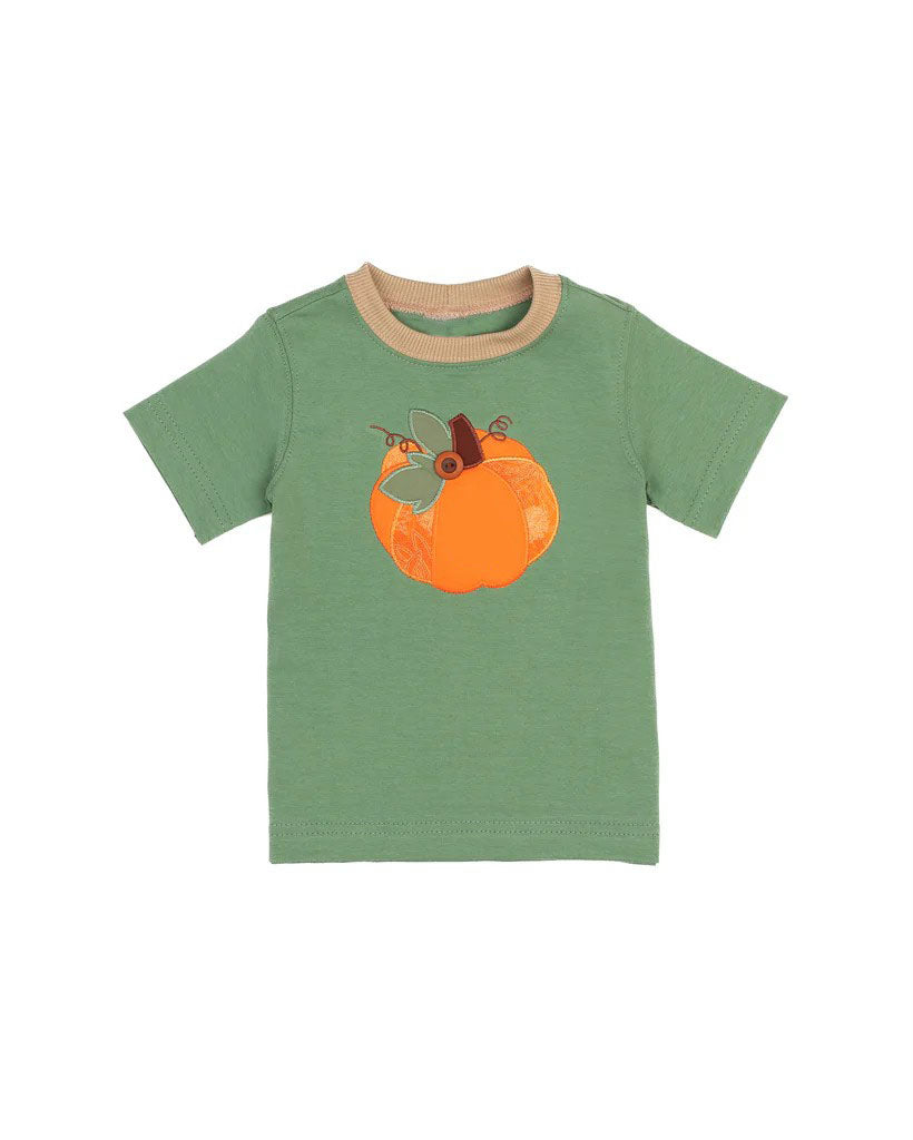 Pre-order Baby Boy Green Pumpkin Shirt Tops