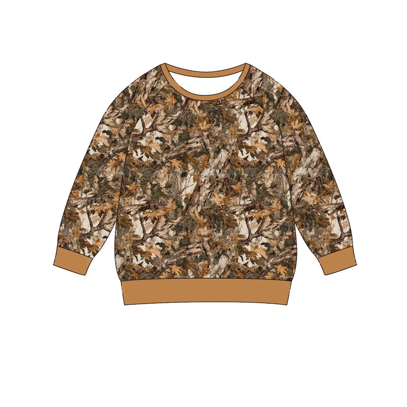 Pre-order Baby Boy Long Sleeves Brown Camo Tee Shirt