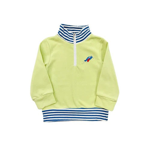 Pre-order Baby Boy Plane Zipper Yellow Pullover Shirt