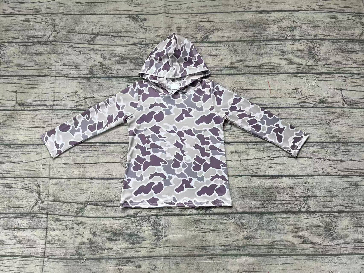 Baby Boy Long Sleeves Green Camo Hoodie Shirt Tops RTS