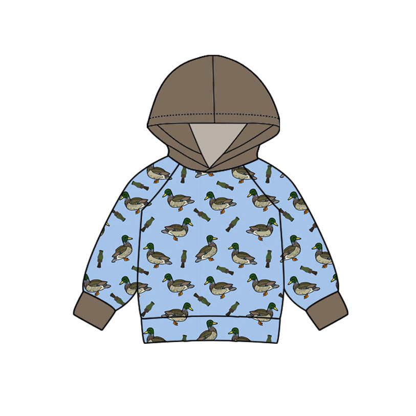 Pre-order Baby Boy Long Sleeves Ducks Hunting Hoodie Shirt Tops