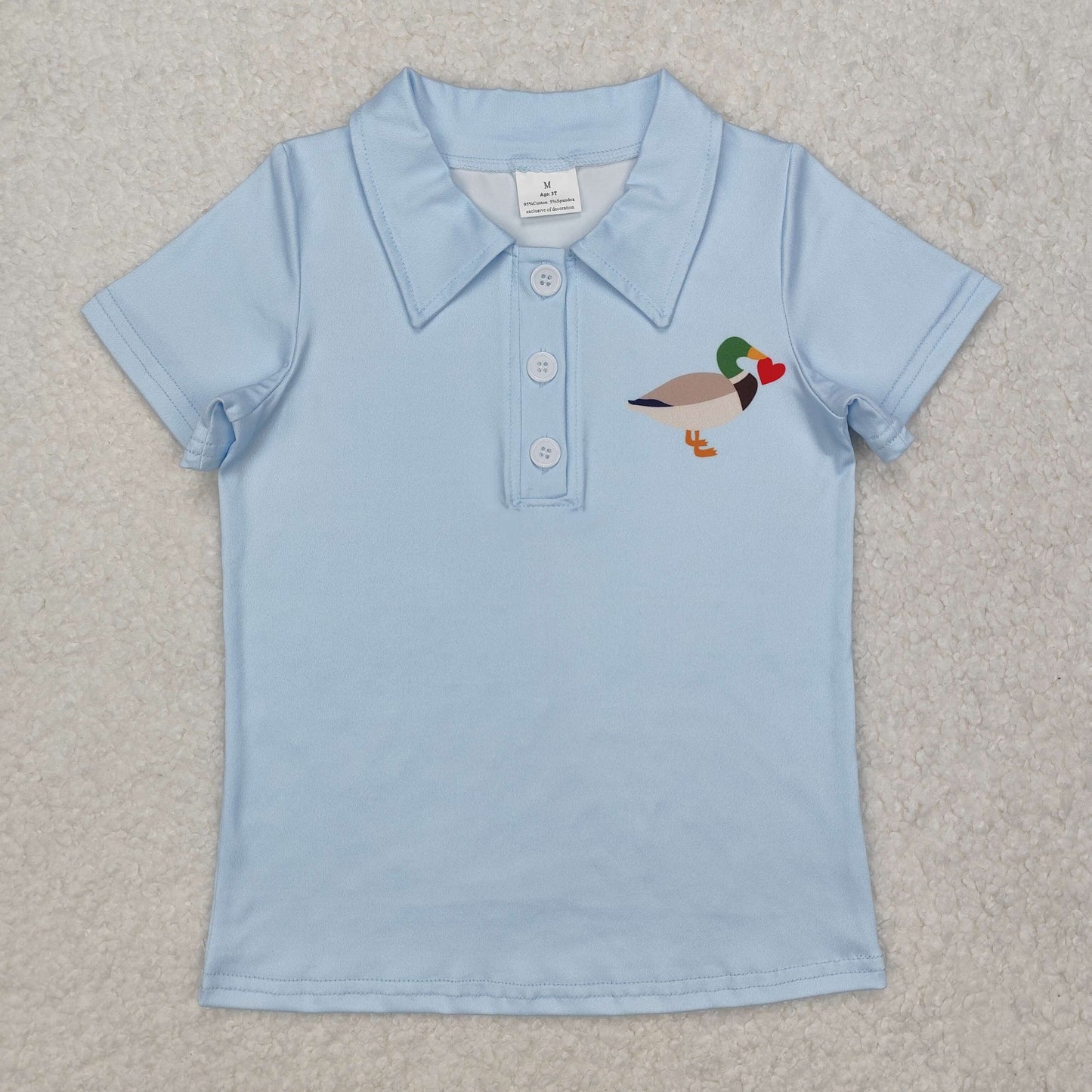 Sibling Kids Boys Short Sleeves Dogs Ducks Deer Buttons Hunting Shirts Tops