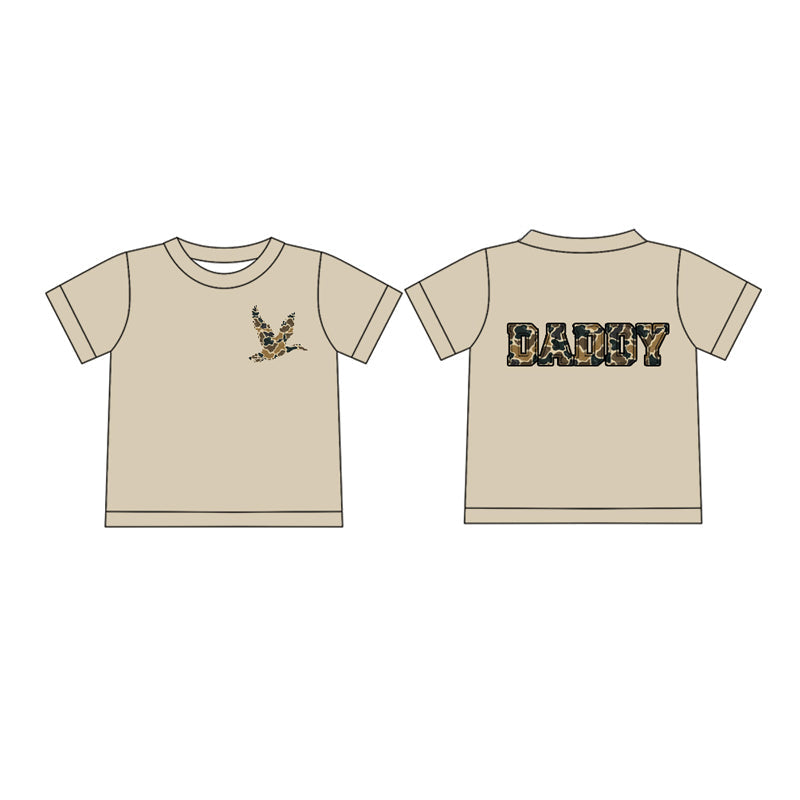 Preorder Adult Men Short Sleeves Duck Camo Daddy Tee Shirt Tops