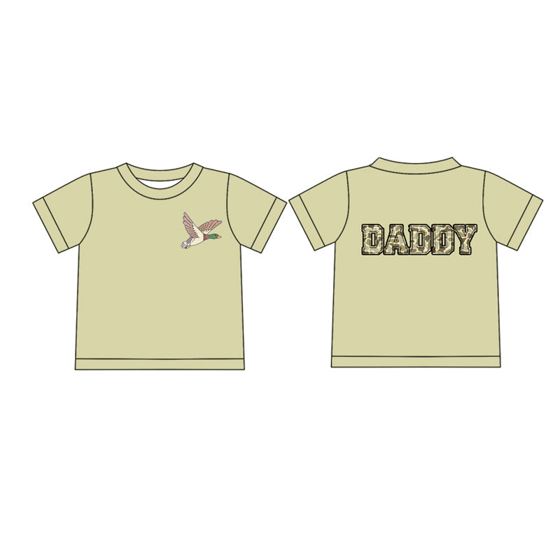 Preorder Adult Men Short Sleeves Duck Camo Daddy Tee Shirt Tops