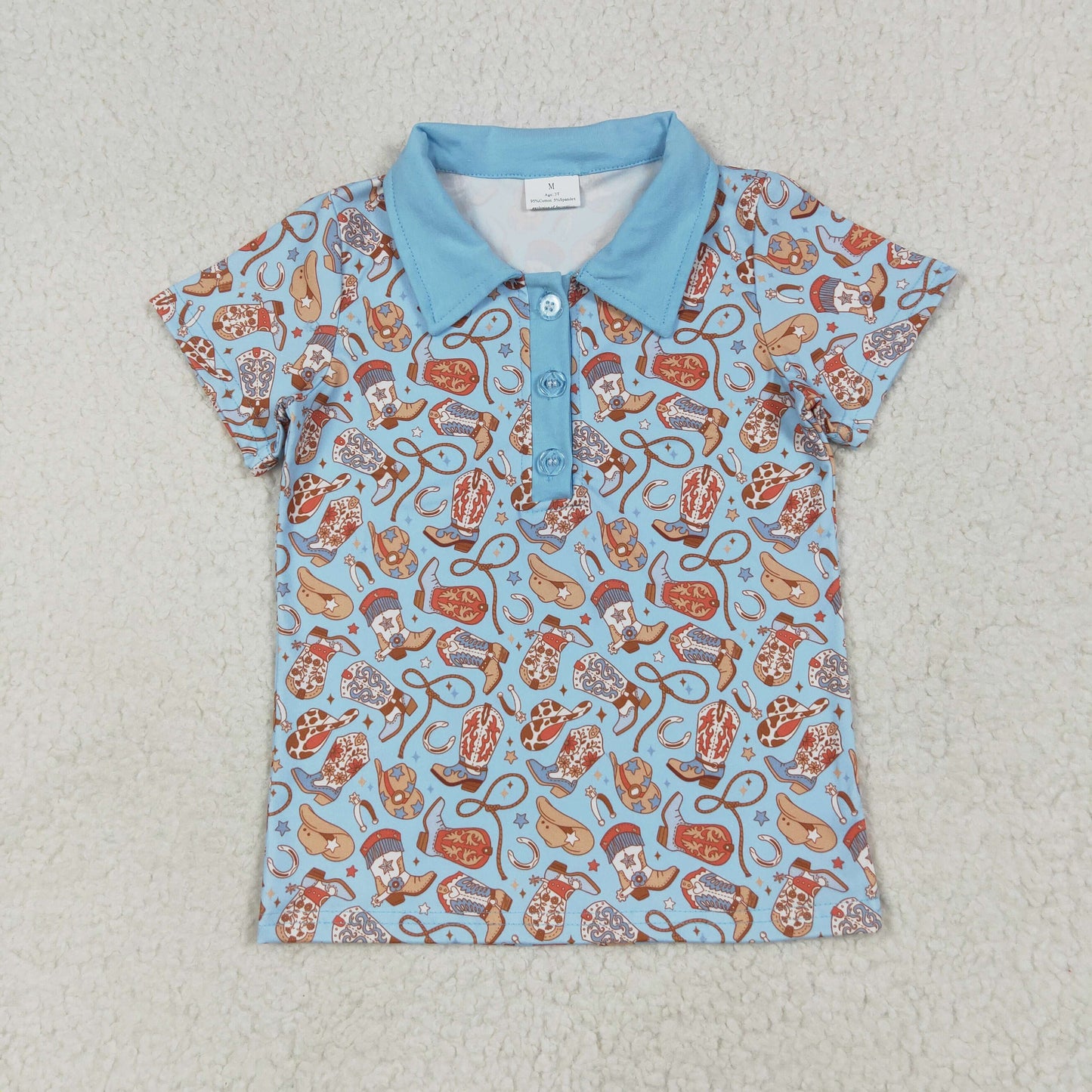Sibling Kids Boys Short Sleeves Dogs Ducks Deer Buttons Hunting Shirts Tops