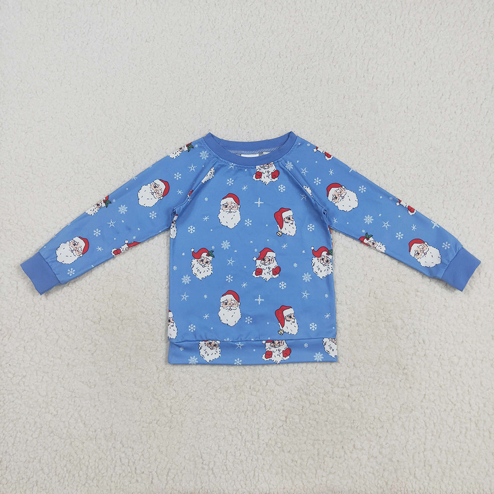 Baby Boy Girl Long Sleeves Santa Christmas Shirt Sibling Tops Clothes RTS