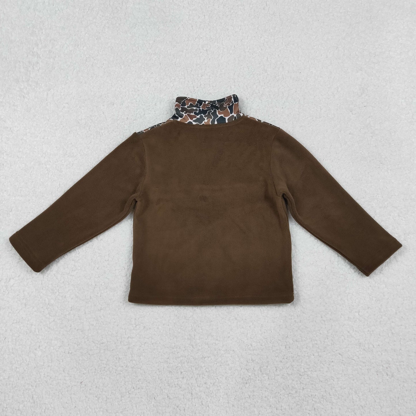 Sibling Baby Boys Girls Long Sleeves Camo Bows Santa Zipper Fleece Pullover Shirts Tops RTS