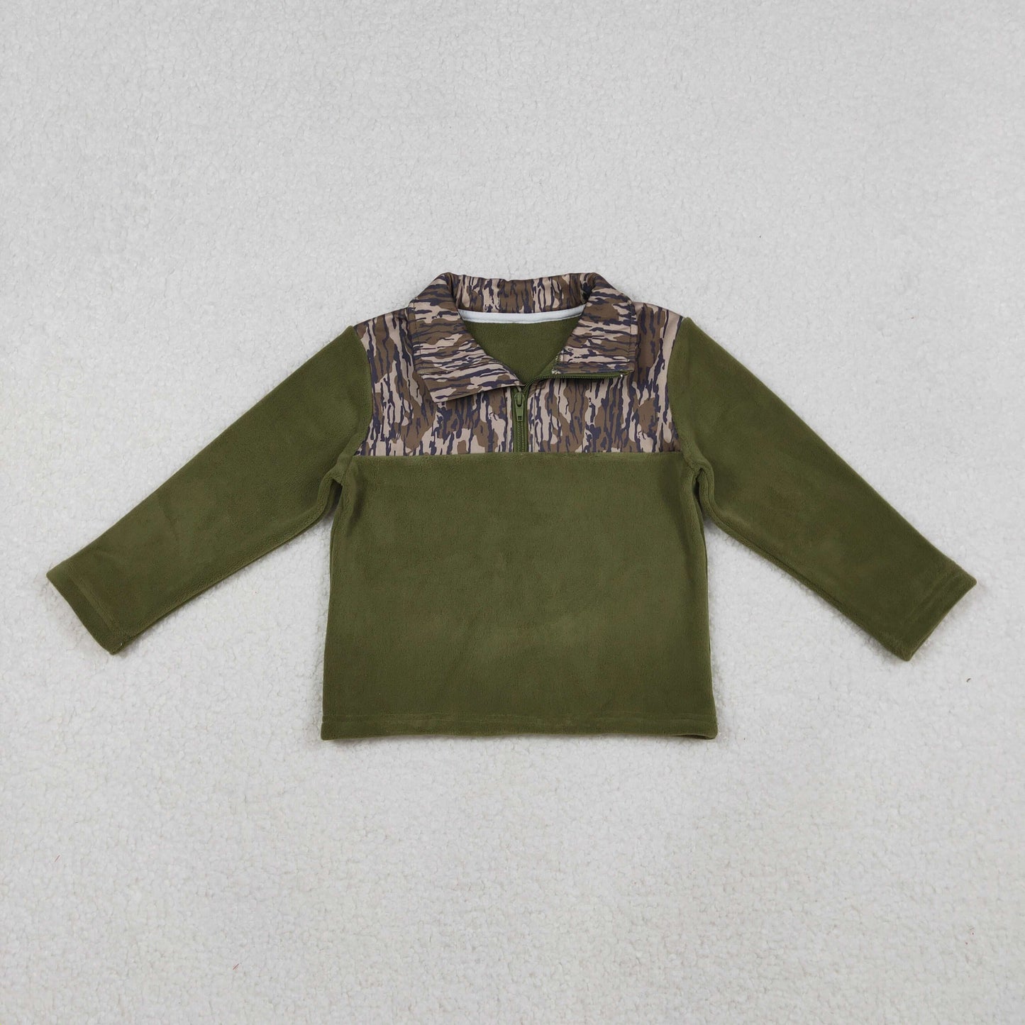 Sibling Baby Boys Girls Long Sleeves Camo Bows Santa Zipper Fleece Pullover Shirts Tops RTS