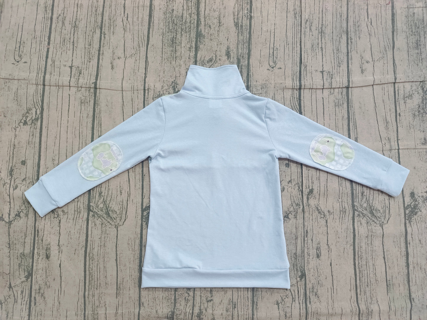 Baby Boys Blue Long Sleeves Golf Buttons Pullover Shirt RTS