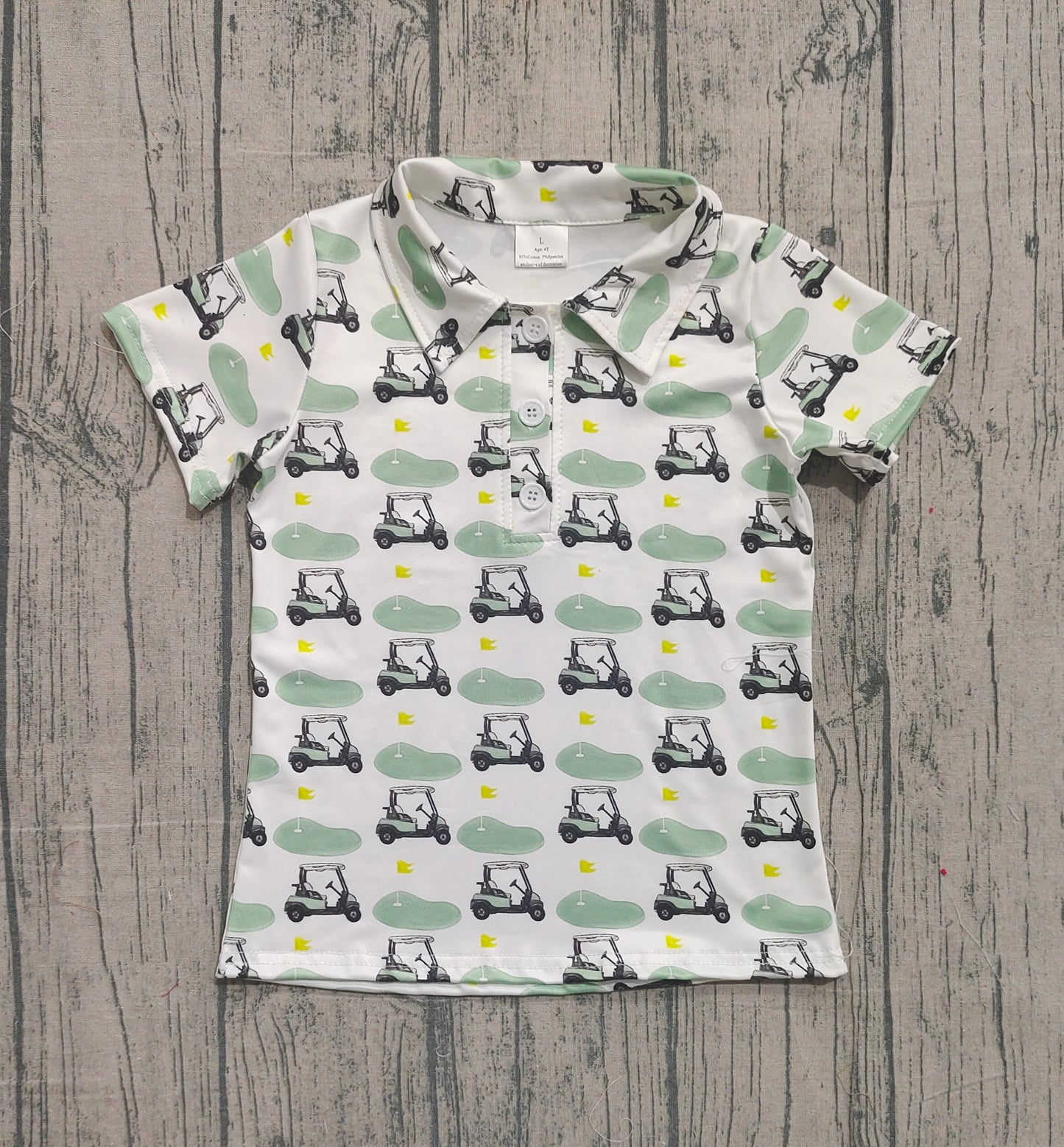 Baby Boys Short Sleeves Buttons Golf Shirt Tops RTS