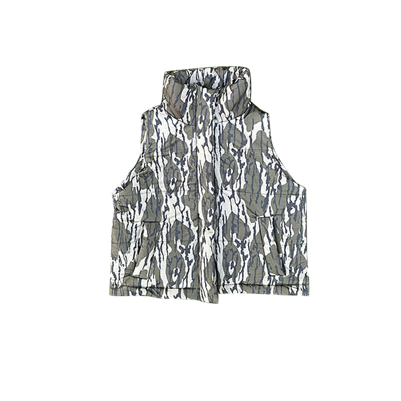 ( Moq 5 ) Preorder Baby Boys Sleeveless Camo Pockets Zipper Yoga Vest Tops