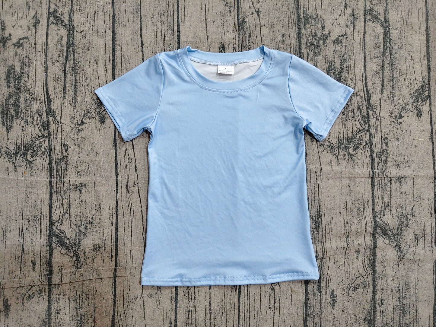 ( No moq ) Preorder Baby Boys Kids Short Sleeves Dog Fishing Blue Shirt Tops