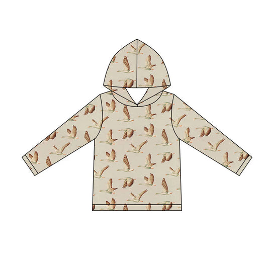 ( Moq 5 ) Preorder Baby Boys Kids Long Sleeves Hoodie Pullover Ducks Shirt Clothes