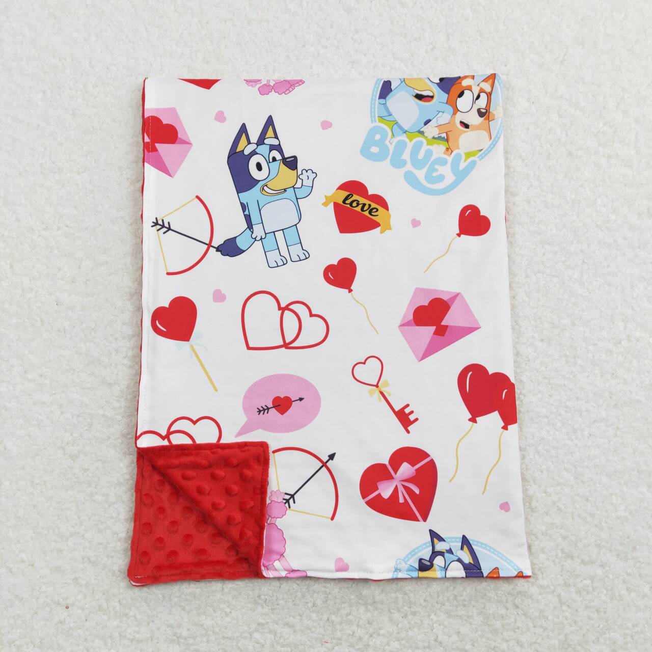 Baby Boy Girl Adult Valentine Dogs Hearts Sibling Family Romper Blanket Pajamas Set Clothes