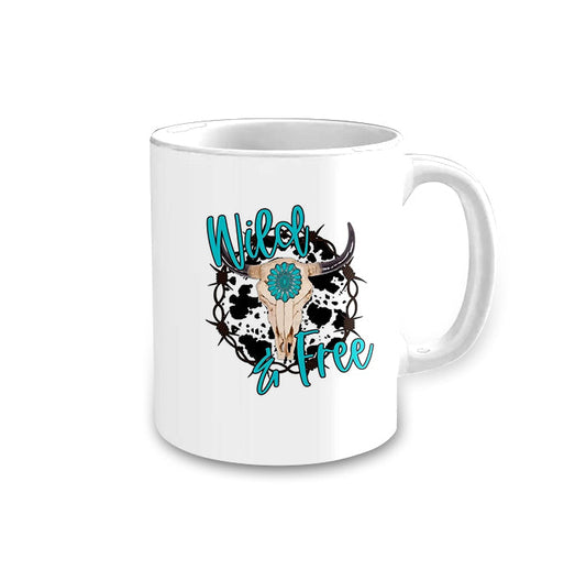 ( No moq ) Preorder Ceramic Mug Western Cow Cup Free Sipping