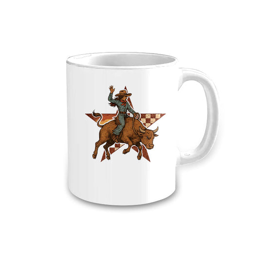 ( No moq ) Preorder Ceramic Mug Rodeo Western Cup Free Sipping