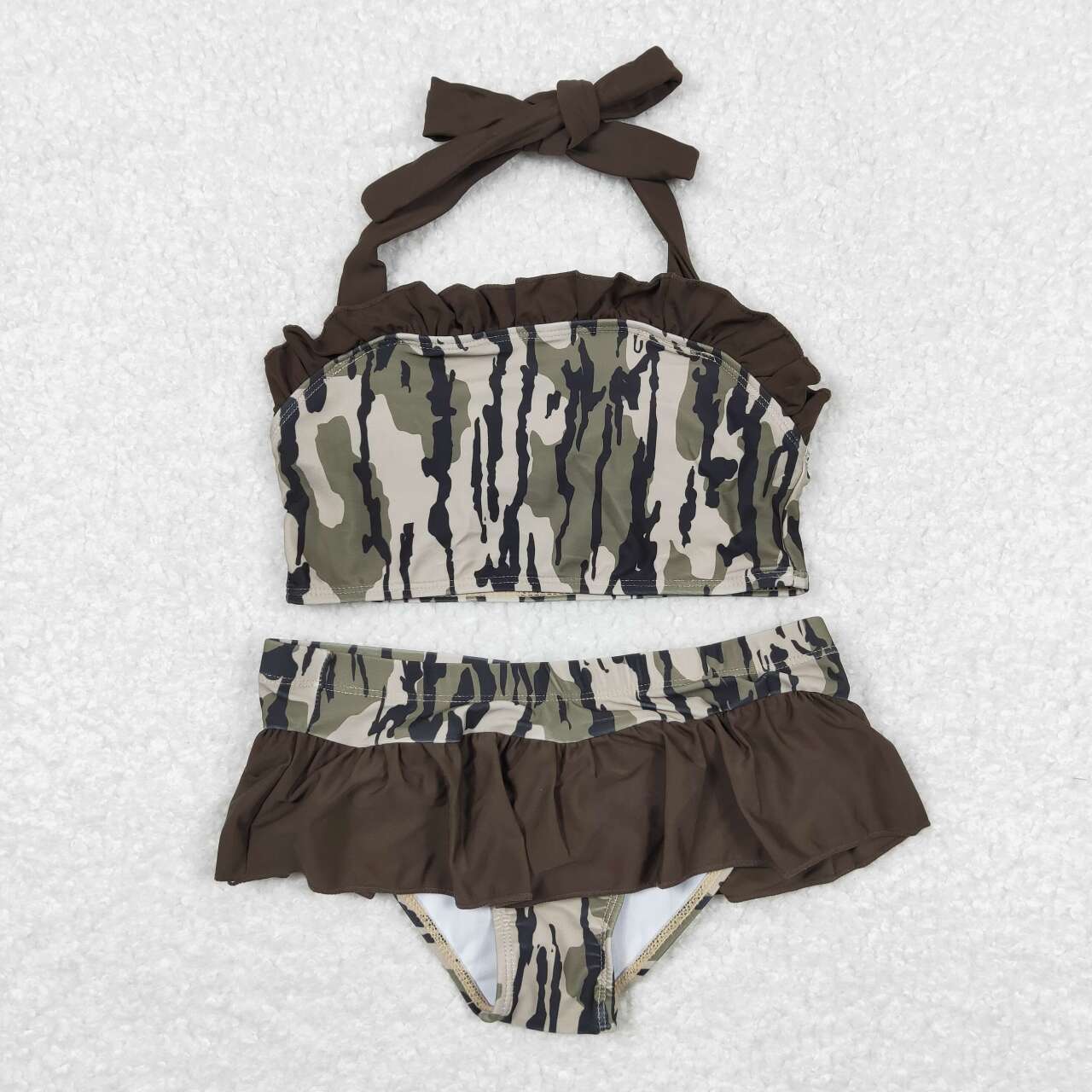 Baby Girl Toddler Summer Camo Swimsuit Sibling Set RTS