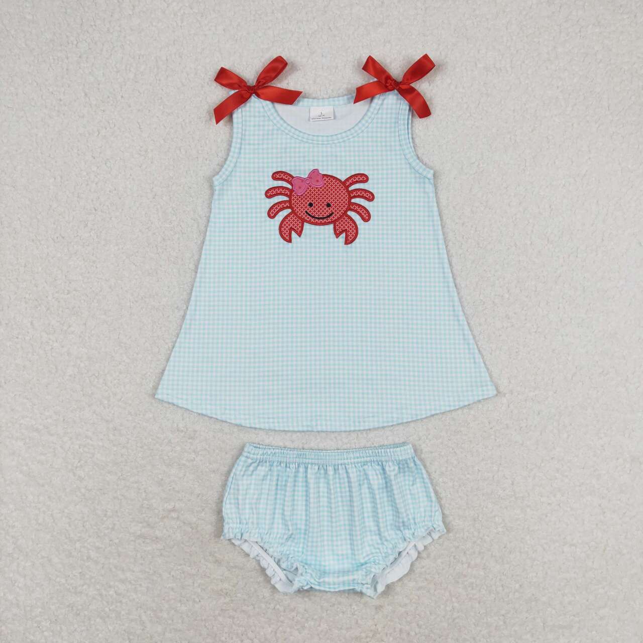 Baby Girl Toddler Crabs Sibling Summer Set Clothes RTS