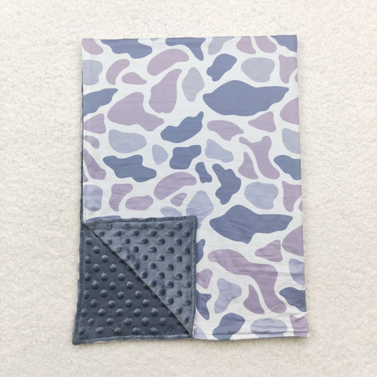 Baby Boy Children Grey Camo Blanket