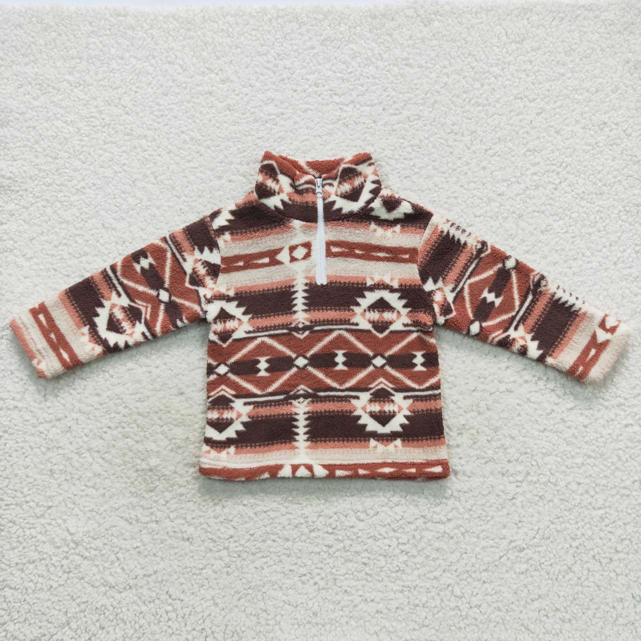 BT0369 Baby Girl Zipper Overcoat Aztec Coat Jacket Pullover