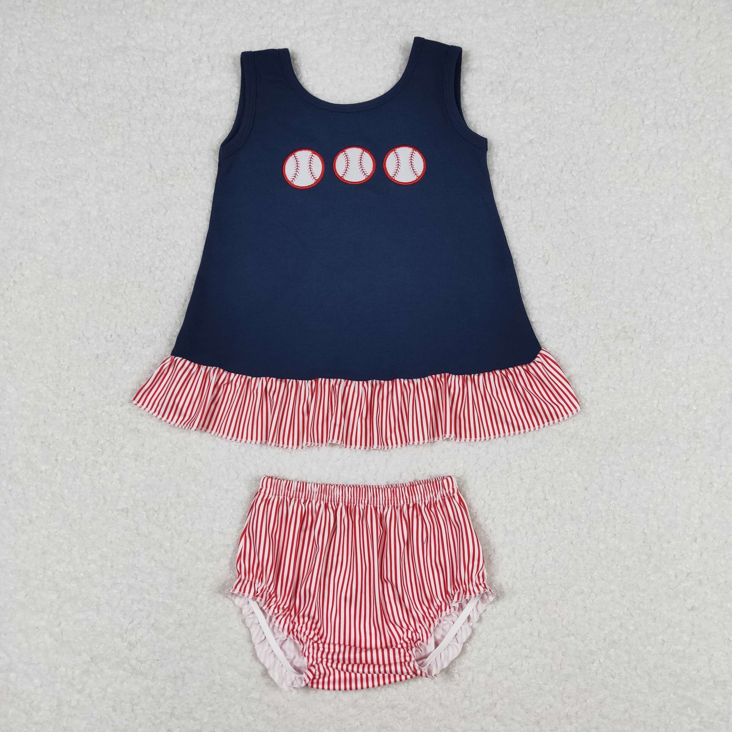 Baby Boy Girl Embroidery Baseball Tops Shorts Sibling Outfit Clothes Set RTS