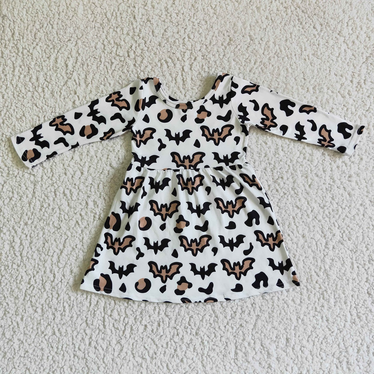 Promotion Baby Girl Halloween Bats Fall Dress